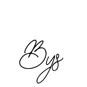 Bys stylish signature style. Best Handwritten Sign (Bearetta-2O07w) for my name. Handwritten Signature Collection Ideas for my name Bys. Bys signature style 12 images and pictures png