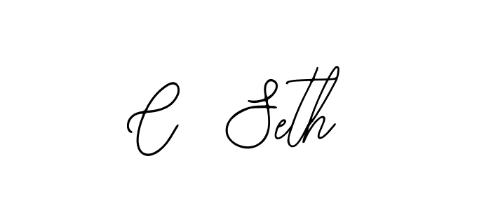 Use a signature maker to create a handwritten signature online. With this signature software, you can design (Bearetta-2O07w) your own signature for name C  Seth. C  Seth signature style 12 images and pictures png