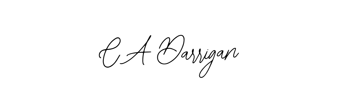 You should practise on your own different ways (Bearetta-2O07w) to write your name (C A Darrigan) in signature. don't let someone else do it for you. C A Darrigan signature style 12 images and pictures png