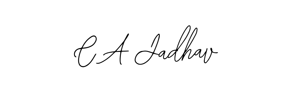 How to make C A Jadhav signature? Bearetta-2O07w is a professional autograph style. Create handwritten signature for C A Jadhav name. C A Jadhav signature style 12 images and pictures png