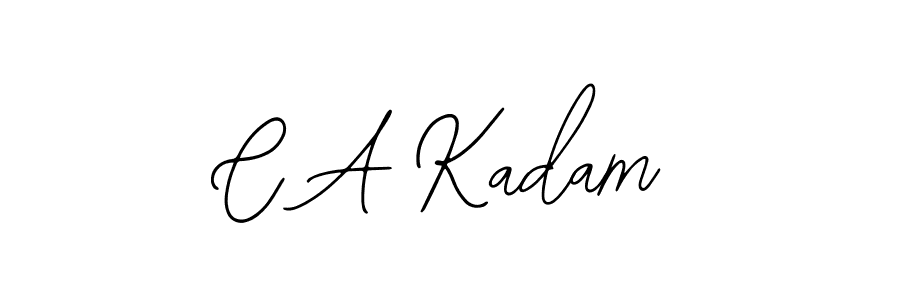 Also You can easily find your signature by using the search form. We will create C A Kadam name handwritten signature images for you free of cost using Bearetta-2O07w sign style. C A Kadam signature style 12 images and pictures png