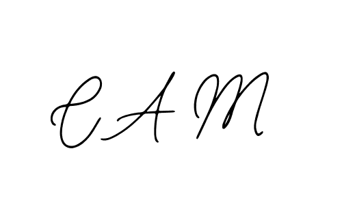 How to make C A M name signature. Use Bearetta-2O07w style for creating short signs online. This is the latest handwritten sign. C A M signature style 12 images and pictures png