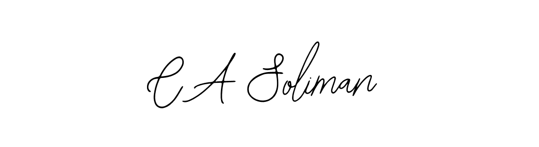 Similarly Bearetta-2O07w is the best handwritten signature design. Signature creator online .You can use it as an online autograph creator for name C A Soliman. C A Soliman signature style 12 images and pictures png