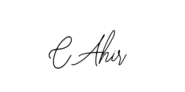 Design your own signature with our free online signature maker. With this signature software, you can create a handwritten (Bearetta-2O07w) signature for name C Ahir. C Ahir signature style 12 images and pictures png