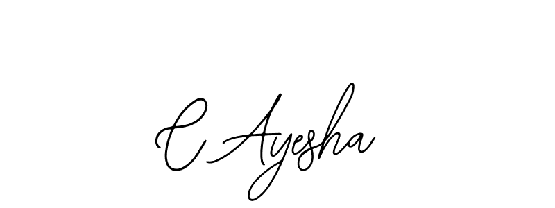 Also we have C Ayesha name is the best signature style. Create professional handwritten signature collection using Bearetta-2O07w autograph style. C Ayesha signature style 12 images and pictures png