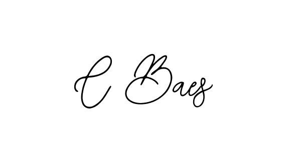 You should practise on your own different ways (Bearetta-2O07w) to write your name (C Baes) in signature. don't let someone else do it for you. C Baes signature style 12 images and pictures png