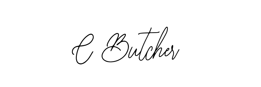 Make a beautiful signature design for name C Butcher. With this signature (Bearetta-2O07w) style, you can create a handwritten signature for free. C Butcher signature style 12 images and pictures png