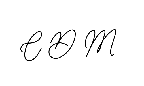 Design your own signature with our free online signature maker. With this signature software, you can create a handwritten (Bearetta-2O07w) signature for name C D M. C D M signature style 12 images and pictures png