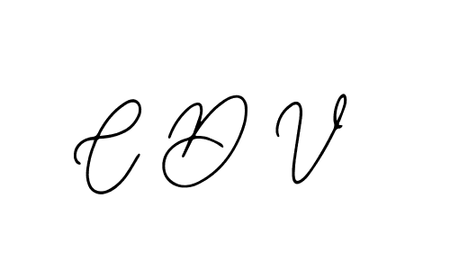 Design your own signature with our free online signature maker. With this signature software, you can create a handwritten (Bearetta-2O07w) signature for name C D V. C D V signature style 12 images and pictures png