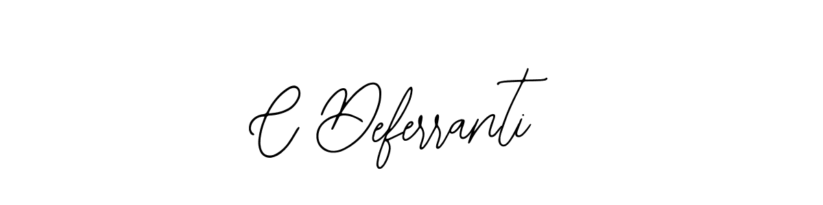 Design your own signature with our free online signature maker. With this signature software, you can create a handwritten (Bearetta-2O07w) signature for name C Deferranti. C Deferranti signature style 12 images and pictures png