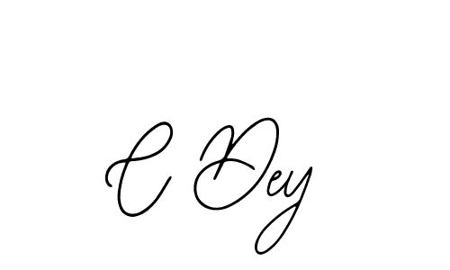 You should practise on your own different ways (Bearetta-2O07w) to write your name (C Dey) in signature. don't let someone else do it for you. C Dey signature style 12 images and pictures png