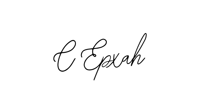 The best way (Bearetta-2O07w) to make a short signature is to pick only two or three words in your name. The name C Epxah include a total of six letters. For converting this name. C Epxah signature style 12 images and pictures png