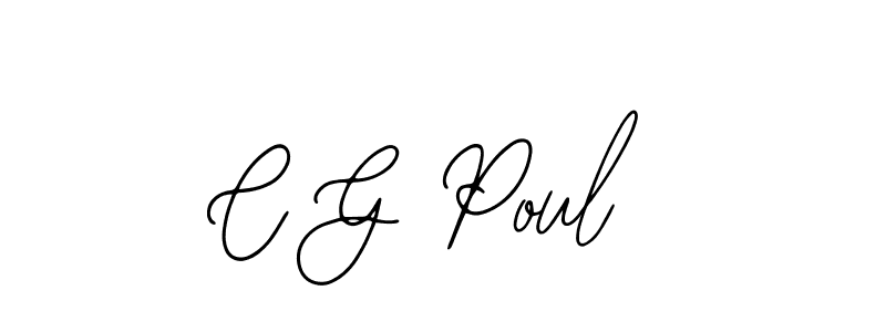 Create a beautiful signature design for name C G Poul. With this signature (Bearetta-2O07w) fonts, you can make a handwritten signature for free. C G Poul signature style 12 images and pictures png