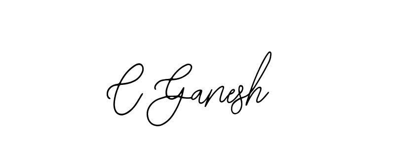 Use a signature maker to create a handwritten signature online. With this signature software, you can design (Bearetta-2O07w) your own signature for name C Ganesh. C Ganesh signature style 12 images and pictures png