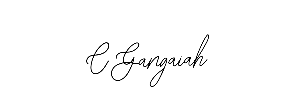 How to make C Gangaiah name signature. Use Bearetta-2O07w style for creating short signs online. This is the latest handwritten sign. C Gangaiah signature style 12 images and pictures png