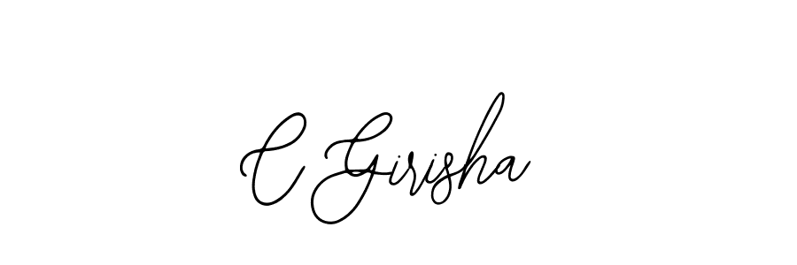 You should practise on your own different ways (Bearetta-2O07w) to write your name (C Girisha) in signature. don't let someone else do it for you. C Girisha signature style 12 images and pictures png