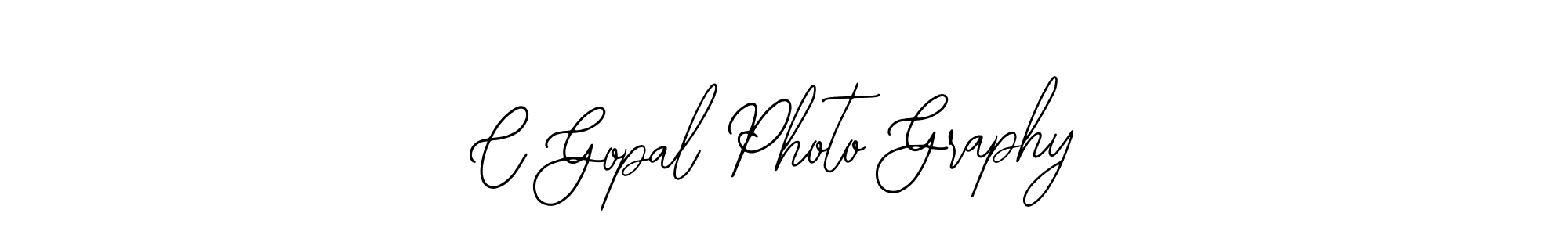 if you are searching for the best signature style for your name C Gopal Photo Graphy. so please give up your signature search. here we have designed multiple signature styles  using Bearetta-2O07w. C Gopal Photo Graphy signature style 12 images and pictures png