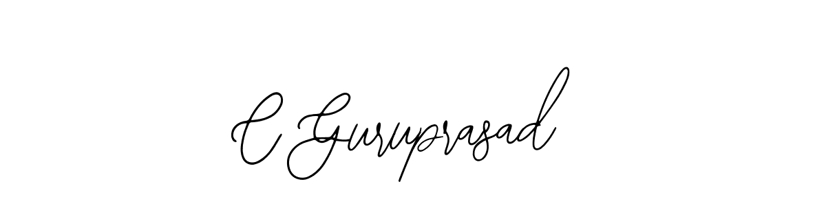 Use a signature maker to create a handwritten signature online. With this signature software, you can design (Bearetta-2O07w) your own signature for name C Guruprasad. C Guruprasad signature style 12 images and pictures png