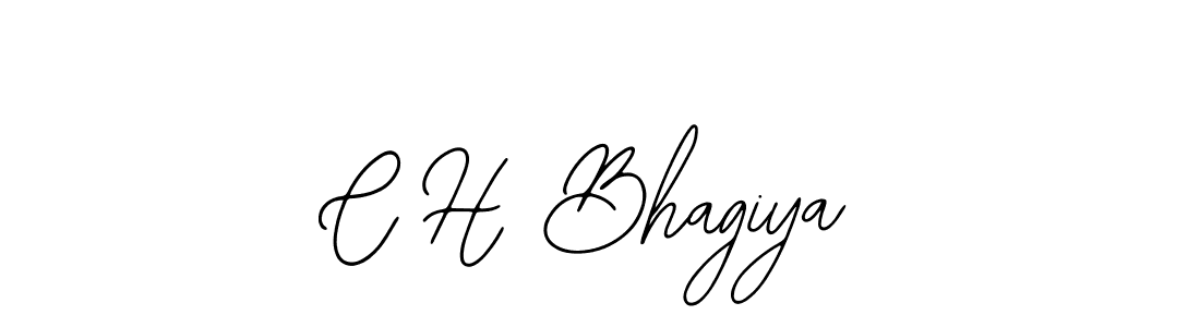 Use a signature maker to create a handwritten signature online. With this signature software, you can design (Bearetta-2O07w) your own signature for name C H Bhagiya. C H Bhagiya signature style 12 images and pictures png