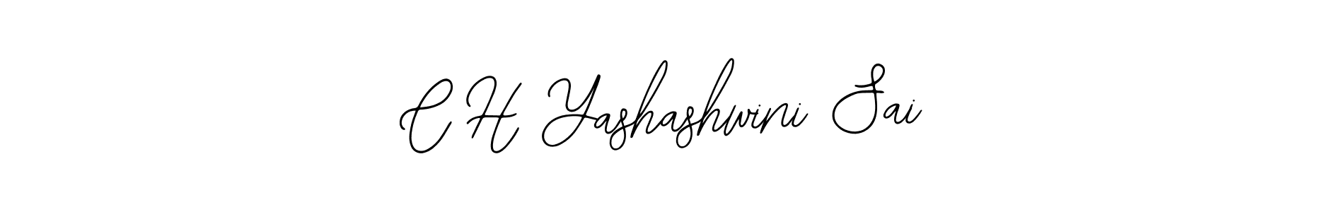 if you are searching for the best signature style for your name C H Yashashwini Sai. so please give up your signature search. here we have designed multiple signature styles  using Bearetta-2O07w. C H Yashashwini Sai signature style 12 images and pictures png