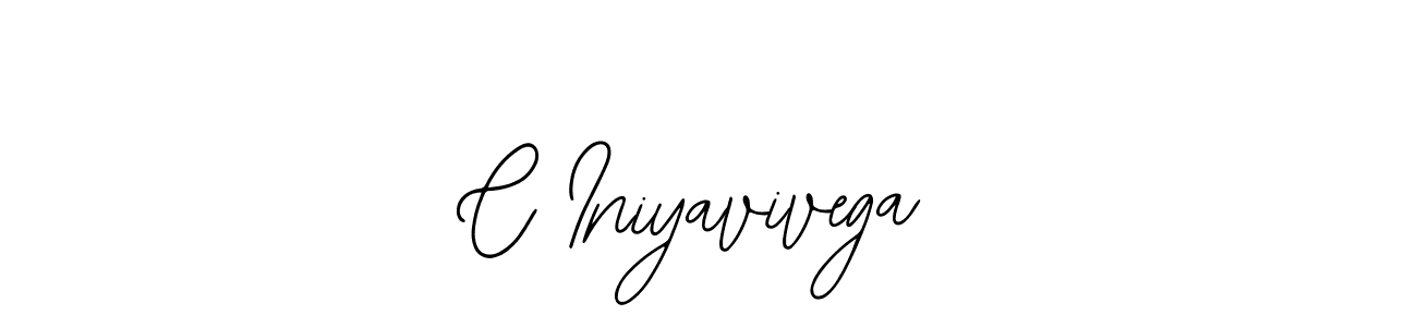 The best way (Bearetta-2O07w) to make a short signature is to pick only two or three words in your name. The name C Iniyavivega include a total of six letters. For converting this name. C Iniyavivega signature style 12 images and pictures png