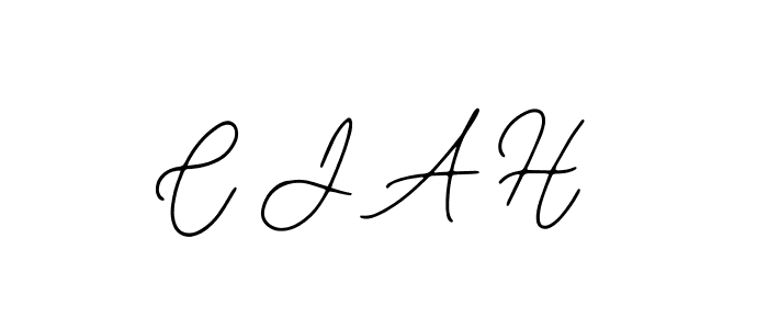 Make a beautiful signature design for name C J A H. With this signature (Bearetta-2O07w) style, you can create a handwritten signature for free. C J A H signature style 12 images and pictures png