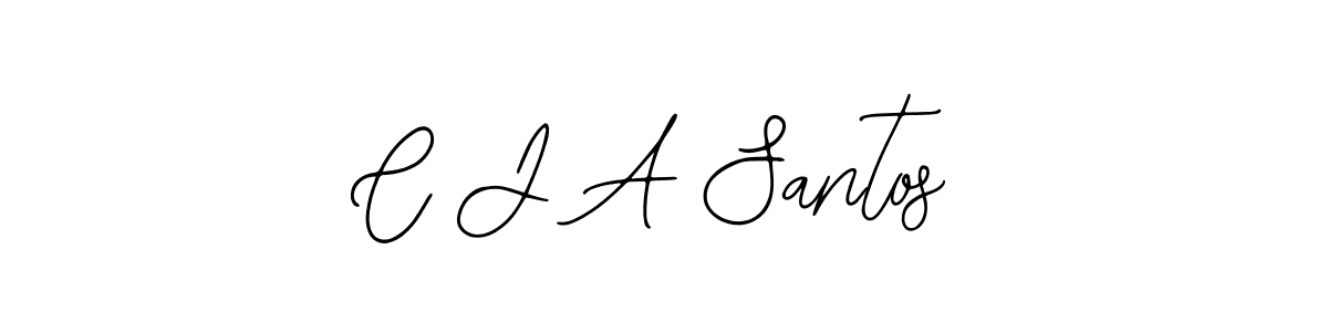 C J A Santos stylish signature style. Best Handwritten Sign (Bearetta-2O07w) for my name. Handwritten Signature Collection Ideas for my name C J A Santos. C J A Santos signature style 12 images and pictures png