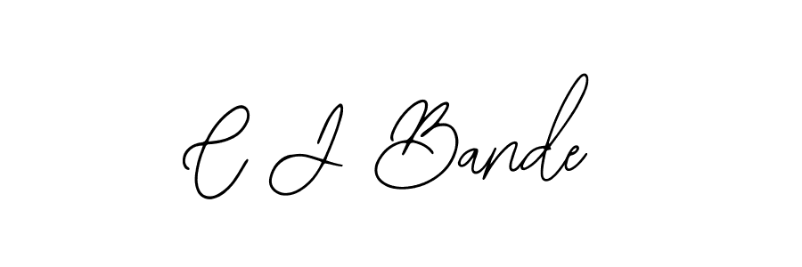 How to make C J Bande signature? Bearetta-2O07w is a professional autograph style. Create handwritten signature for C J Bande name. C J Bande signature style 12 images and pictures png