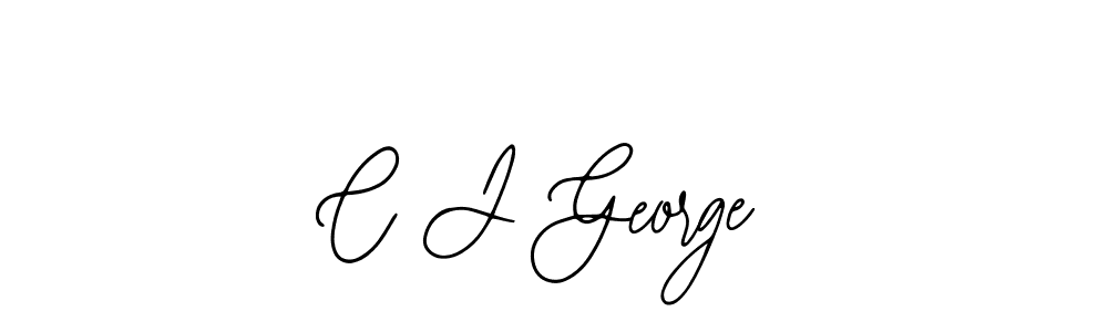 The best way (Bearetta-2O07w) to make a short signature is to pick only two or three words in your name. The name C J George include a total of six letters. For converting this name. C J George signature style 12 images and pictures png