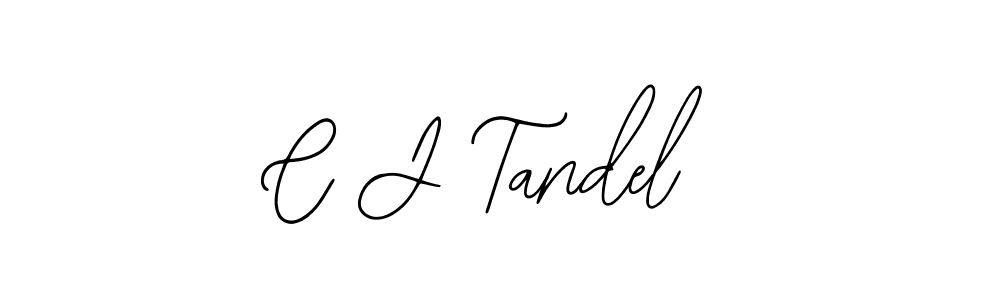 Use a signature maker to create a handwritten signature online. With this signature software, you can design (Bearetta-2O07w) your own signature for name C J Tandel. C J Tandel signature style 12 images and pictures png