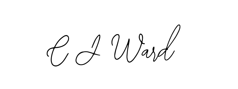 Create a beautiful signature design for name C J Ward. With this signature (Bearetta-2O07w) fonts, you can make a handwritten signature for free. C J Ward signature style 12 images and pictures png