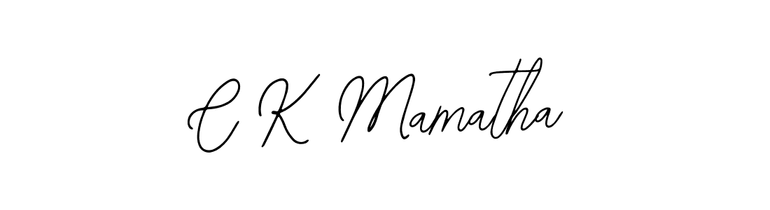 You should practise on your own different ways (Bearetta-2O07w) to write your name (C K Mamatha) in signature. don't let someone else do it for you. C K Mamatha signature style 12 images and pictures png