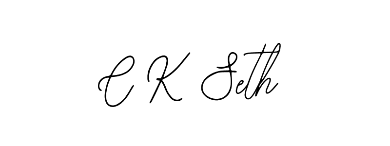 Make a beautiful signature design for name C K Seth. With this signature (Bearetta-2O07w) style, you can create a handwritten signature for free. C K Seth signature style 12 images and pictures png