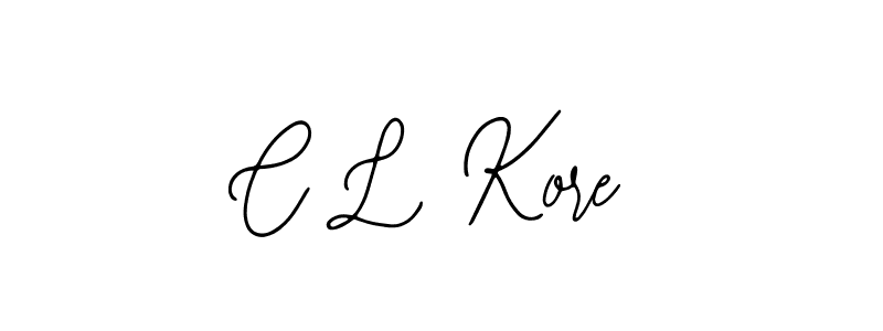 Design your own signature with our free online signature maker. With this signature software, you can create a handwritten (Bearetta-2O07w) signature for name C L Kore. C L Kore signature style 12 images and pictures png