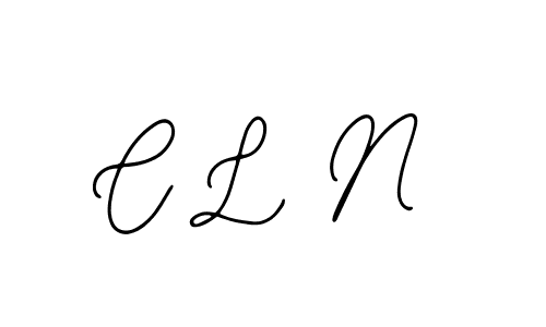 Make a beautiful signature design for name C L N. With this signature (Bearetta-2O07w) style, you can create a handwritten signature for free. C L N signature style 12 images and pictures png