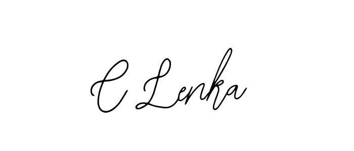 The best way (Bearetta-2O07w) to make a short signature is to pick only two or three words in your name. The name C Lenka include a total of six letters. For converting this name. C Lenka signature style 12 images and pictures png