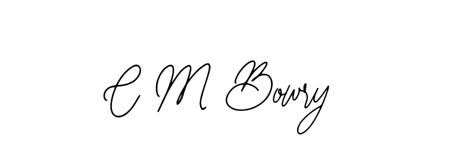 The best way (Bearetta-2O07w) to make a short signature is to pick only two or three words in your name. The name C M Bowry include a total of six letters. For converting this name. C M Bowry signature style 12 images and pictures png