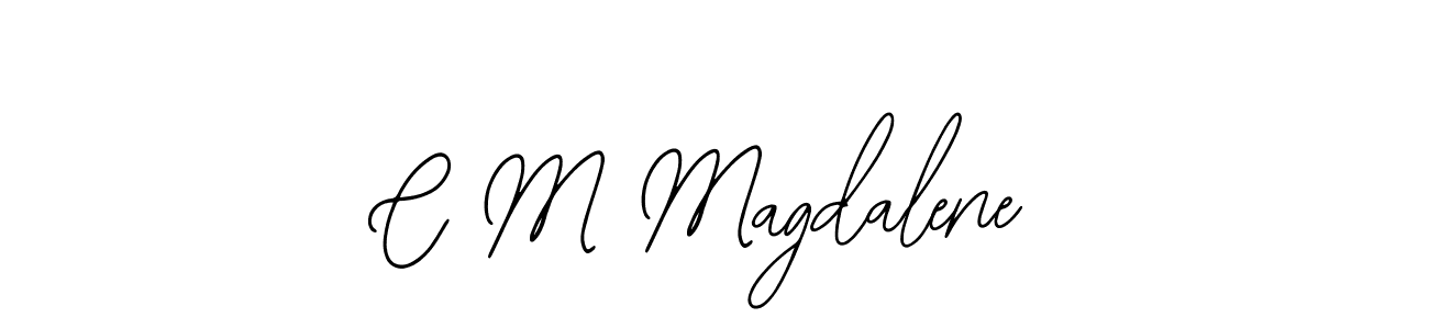 How to make C M Magdalene signature? Bearetta-2O07w is a professional autograph style. Create handwritten signature for C M Magdalene name. C M Magdalene signature style 12 images and pictures png