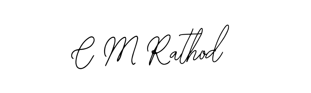 Make a beautiful signature design for name C M Rathod. With this signature (Bearetta-2O07w) style, you can create a handwritten signature for free. C M Rathod signature style 12 images and pictures png