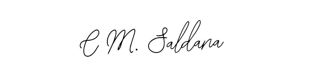 Design your own signature with our free online signature maker. With this signature software, you can create a handwritten (Bearetta-2O07w) signature for name C M. Saldana. C M. Saldana signature style 12 images and pictures png