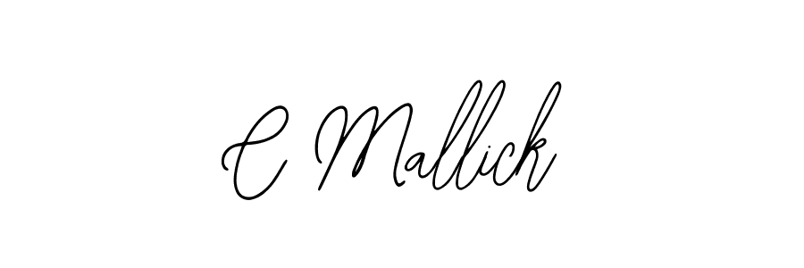 How to make C Mallick name signature. Use Bearetta-2O07w style for creating short signs online. This is the latest handwritten sign. C Mallick signature style 12 images and pictures png