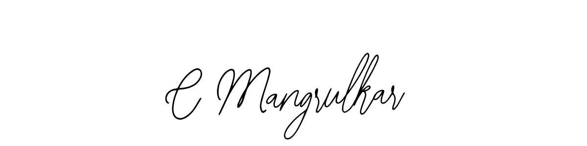 Use a signature maker to create a handwritten signature online. With this signature software, you can design (Bearetta-2O07w) your own signature for name C Mangrulkar. C Mangrulkar signature style 12 images and pictures png