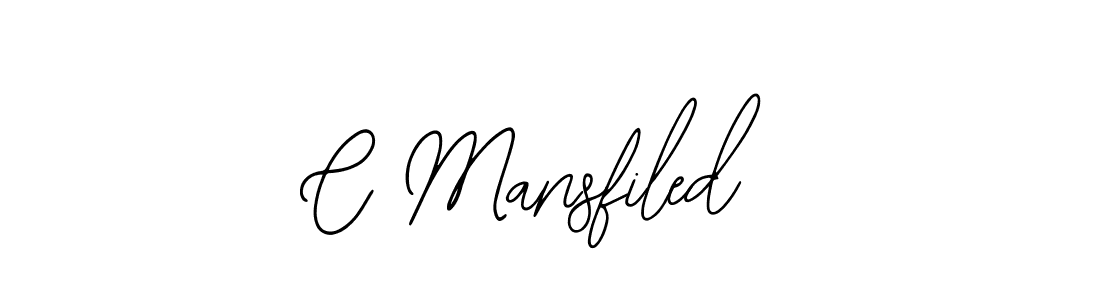 How to make C Mansfiled name signature. Use Bearetta-2O07w style for creating short signs online. This is the latest handwritten sign. C Mansfiled signature style 12 images and pictures png