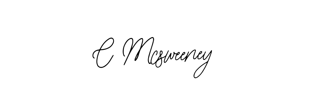 How to make C Mcsweeney name signature. Use Bearetta-2O07w style for creating short signs online. This is the latest handwritten sign. C Mcsweeney signature style 12 images and pictures png