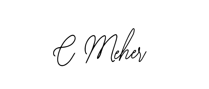 Bearetta-2O07w is a professional signature style that is perfect for those who want to add a touch of class to their signature. It is also a great choice for those who want to make their signature more unique. Get C Meher name to fancy signature for free. C Meher signature style 12 images and pictures png
