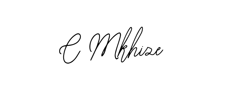 Design your own signature with our free online signature maker. With this signature software, you can create a handwritten (Bearetta-2O07w) signature for name C Mkhize. C Mkhize signature style 12 images and pictures png