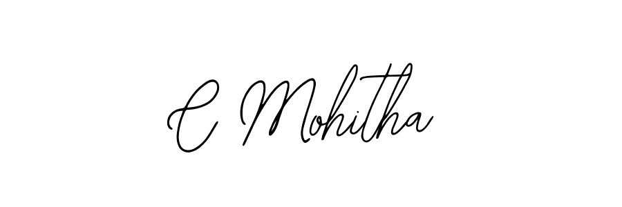 Design your own signature with our free online signature maker. With this signature software, you can create a handwritten (Bearetta-2O07w) signature for name C Mohitha. C Mohitha signature style 12 images and pictures png