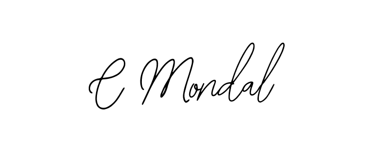 How to make C Mondal name signature. Use Bearetta-2O07w style for creating short signs online. This is the latest handwritten sign. C Mondal signature style 12 images and pictures png