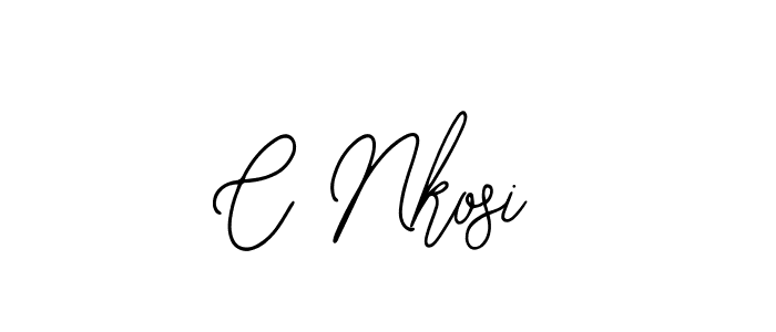 The best way (Bearetta-2O07w) to make a short signature is to pick only two or three words in your name. The name C Nkosi include a total of six letters. For converting this name. C Nkosi signature style 12 images and pictures png