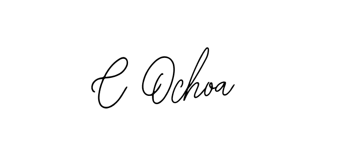 How to make C Ochoa name signature. Use Bearetta-2O07w style for creating short signs online. This is the latest handwritten sign. C Ochoa signature style 12 images and pictures png